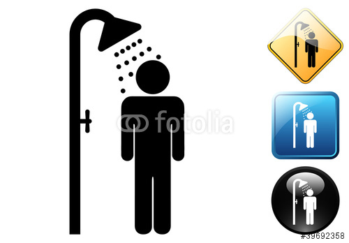 Male Shower Icons