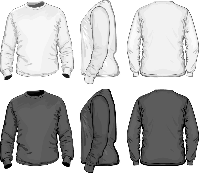 Men Long Sleeves Shirts Templates