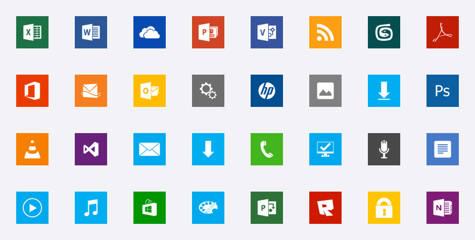 Metro UI Icon Set