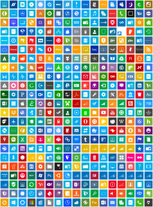 Metro UI Icons