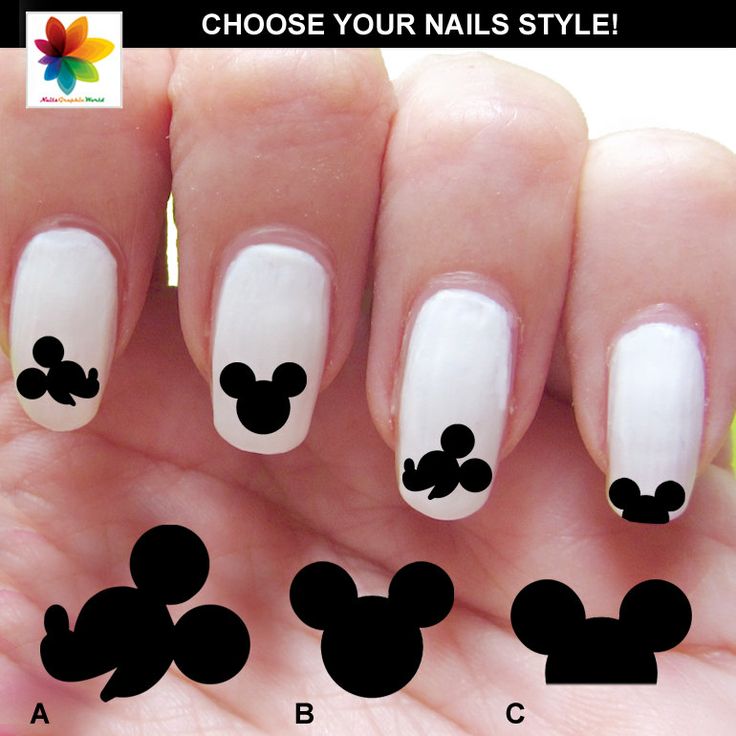 Mickey Mouse Nail Art Design