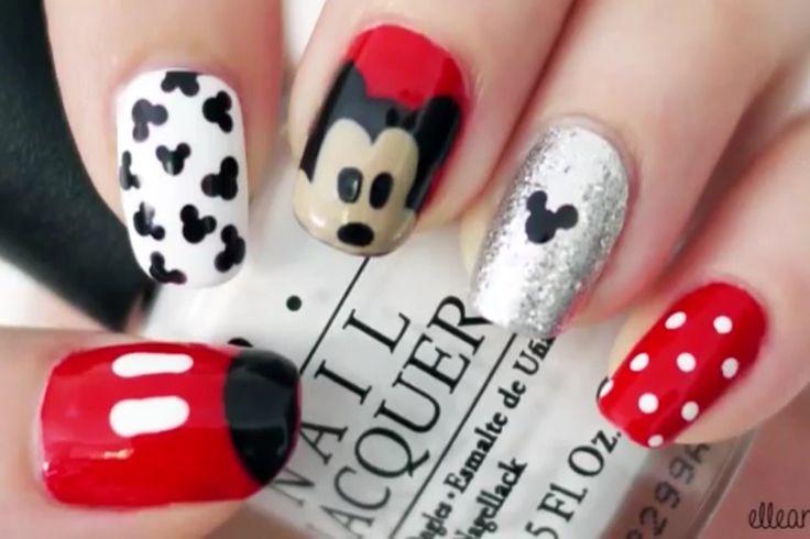 Mickey Mouse Nail Art