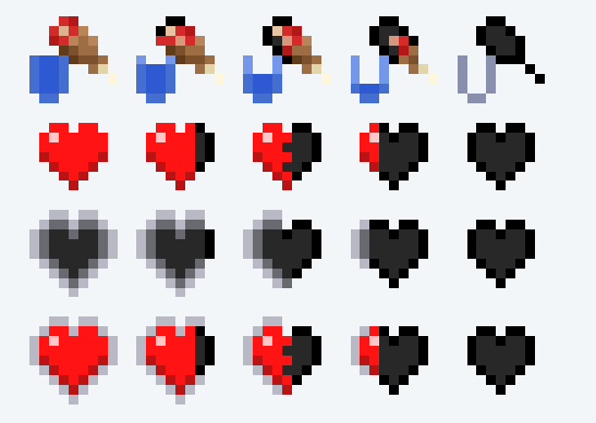 Minecraft Health Bar Heart