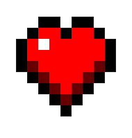 Minecraft Heart Pixel Art