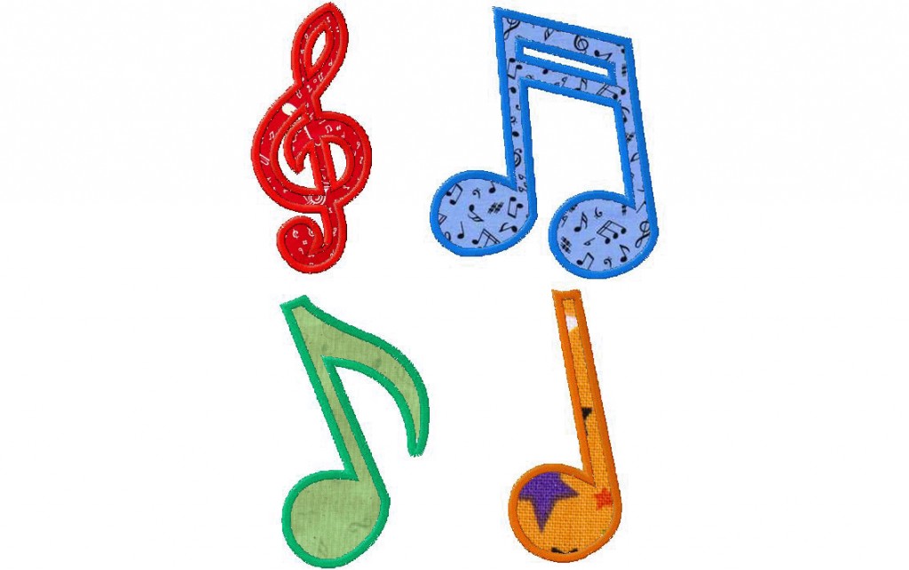 Music Note Applique Embroidery Designs Free