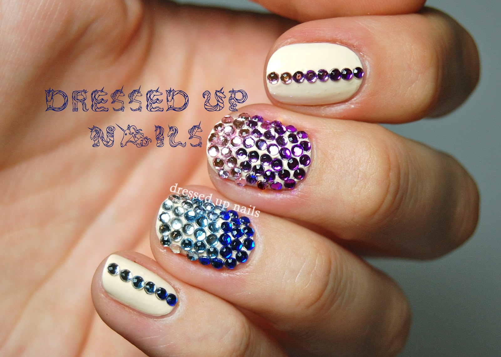 Nail Art Designs with Rhinestones