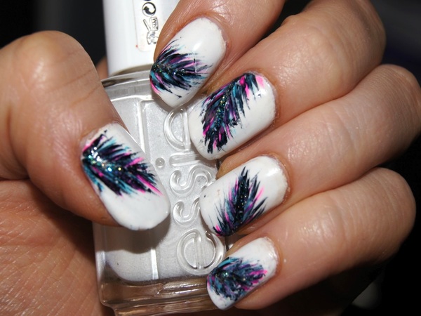 Nail Designs with Feathers