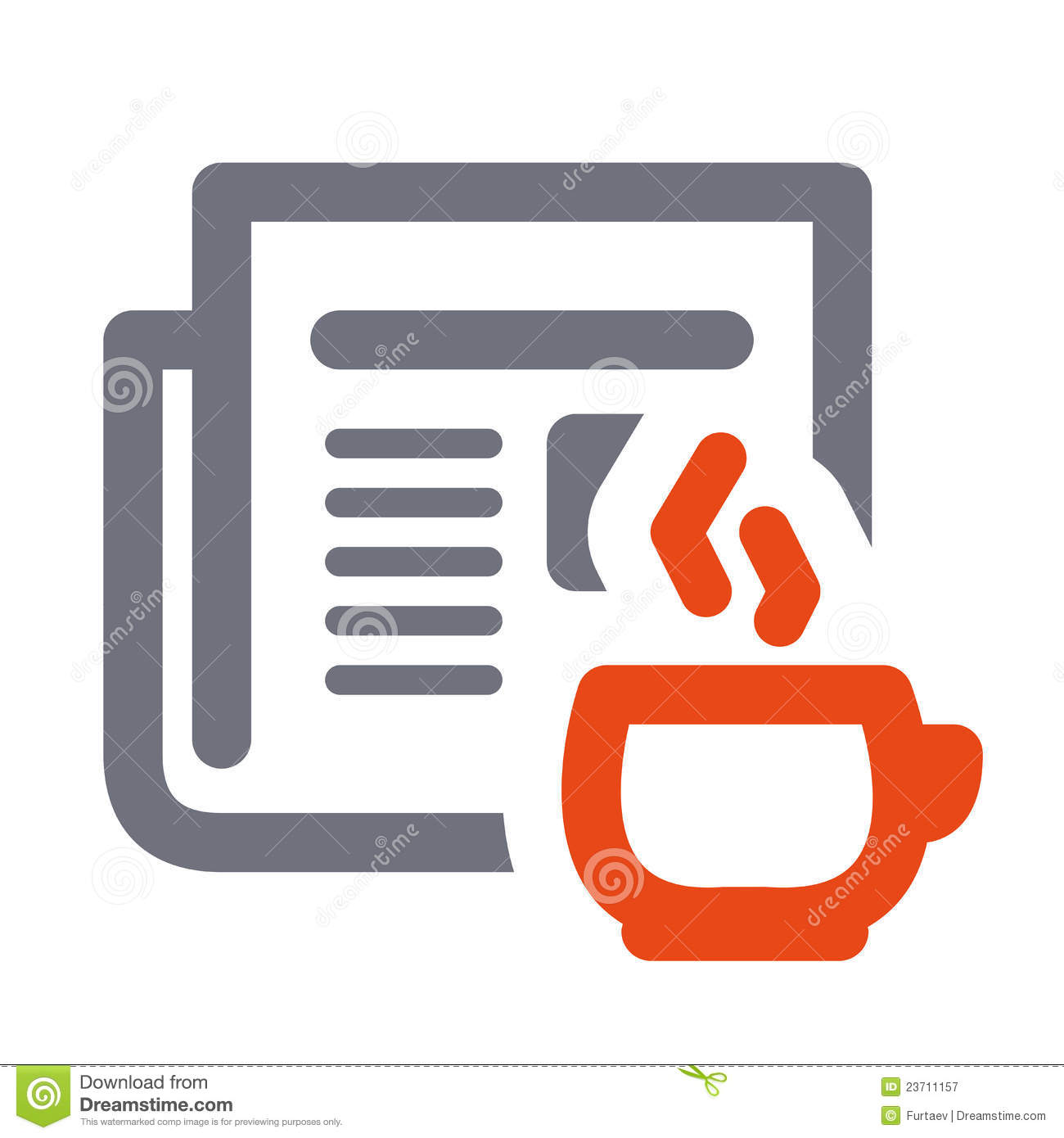 Newspaper Vector Icon Free