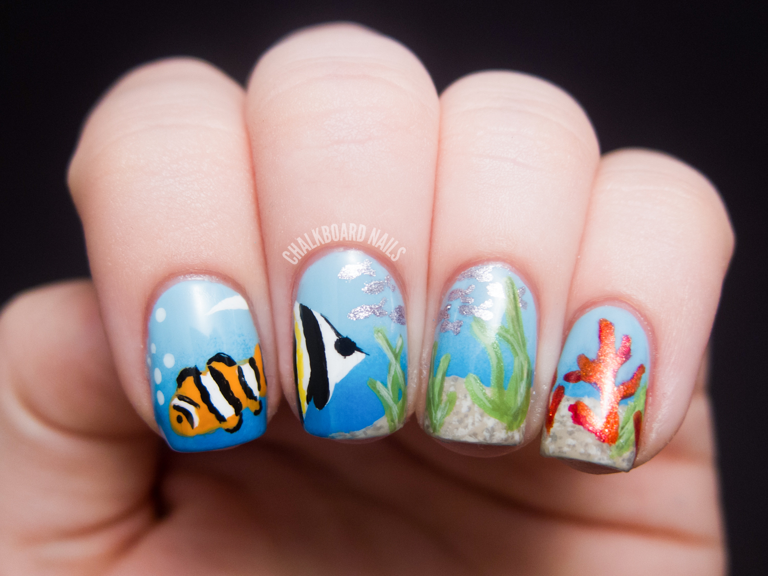 Ocean Nail Art Designs