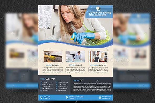 Office Cleaning Services Flyer Templates