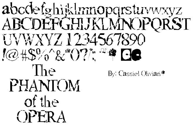 Phantom of the Opera Font Download