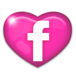 Pink Heart Icon Facebook Pink Heart Icon Facebook
