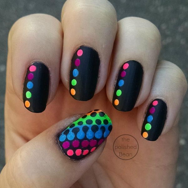 Polka Dot Nail Design