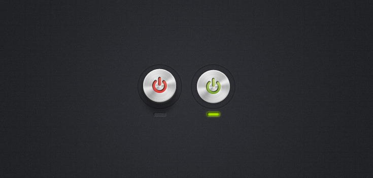 Power Button Psd Free