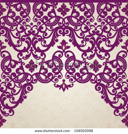 Purple Moroccan Border