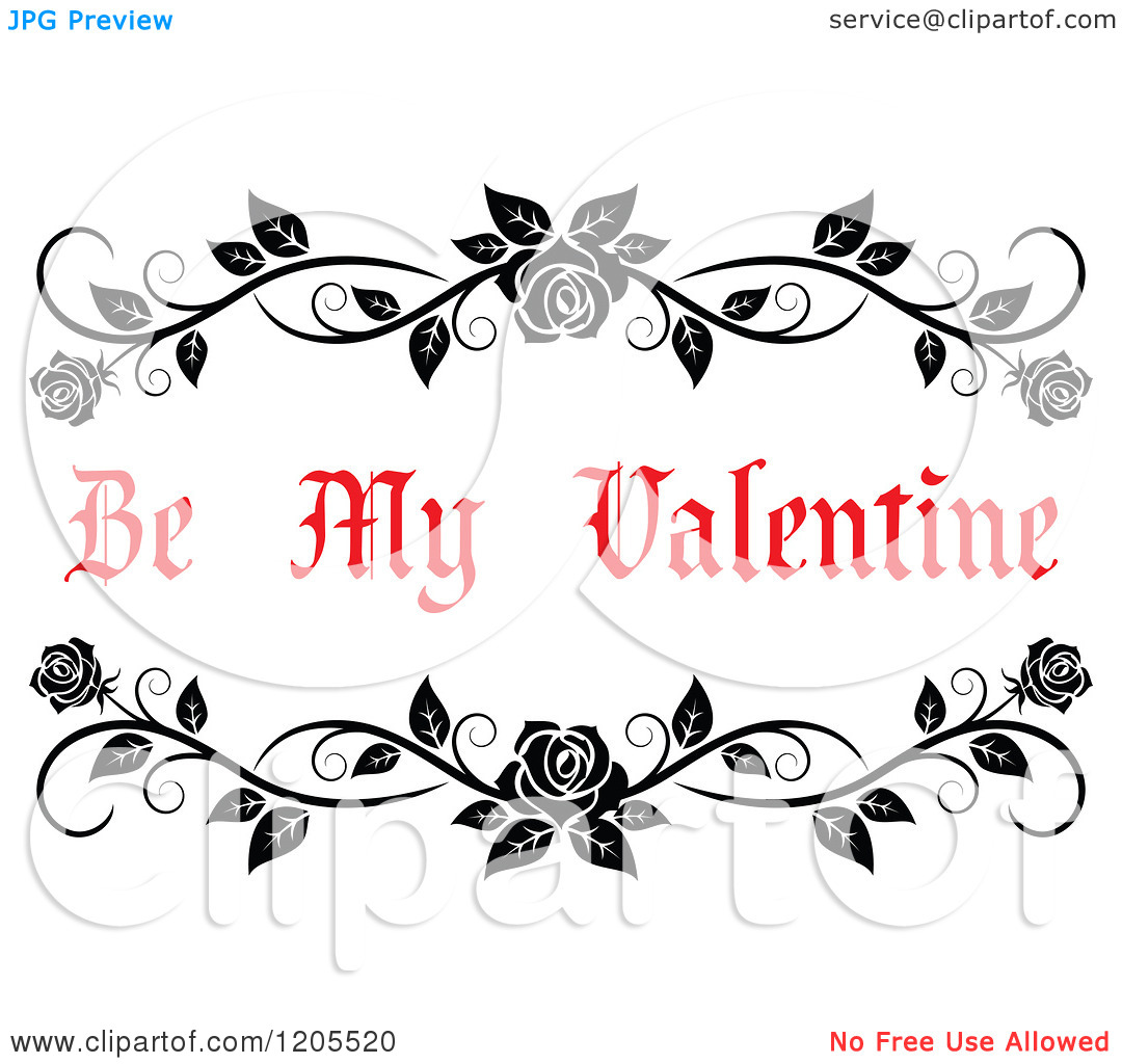 Red Rose Vine Clip Art