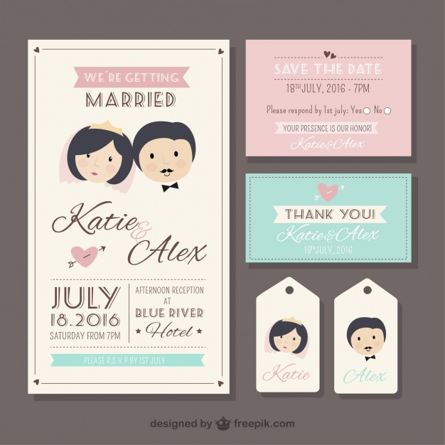 Retro Wedding Stationery