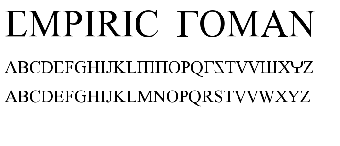 Roman Fonts Free Download