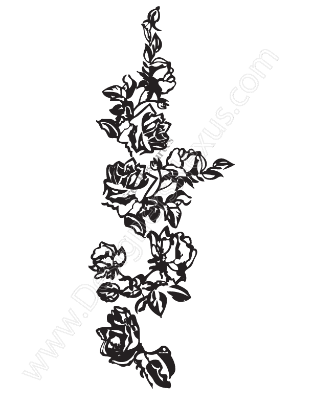 Rose Vine Border Clip Art Free