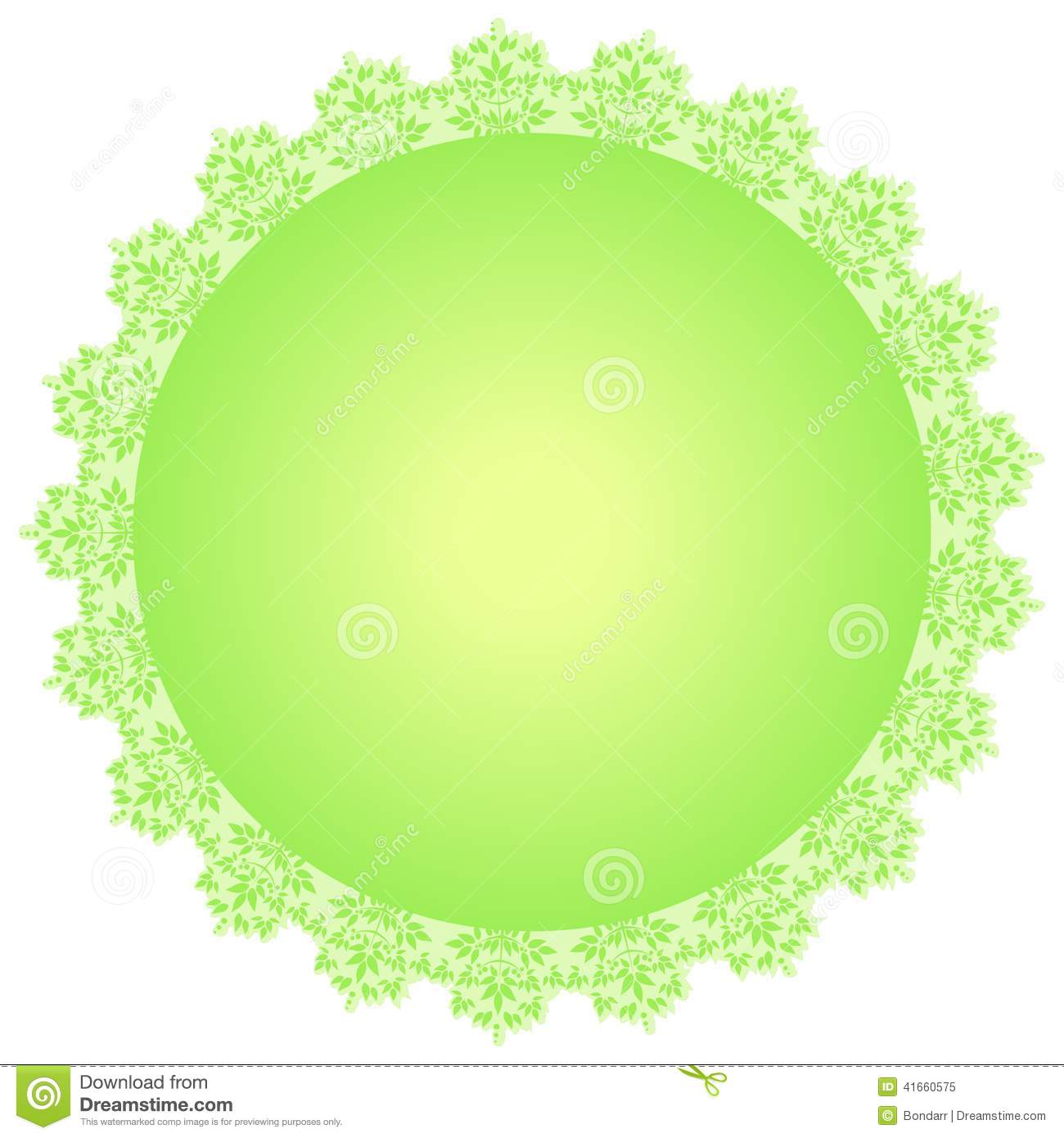 Round Decorative Frame Vector