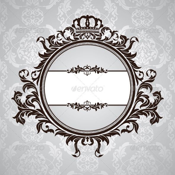 Royal Vintage Floral Frame