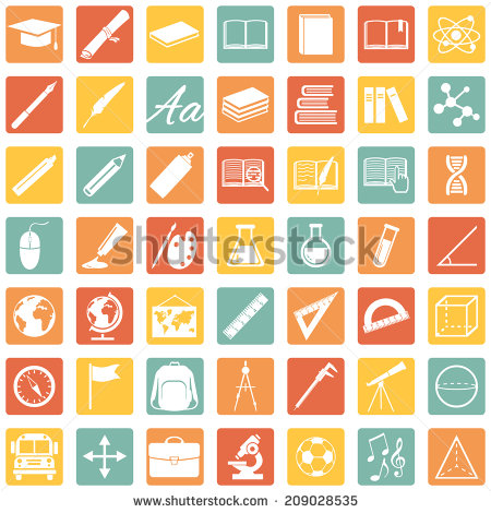 School Subject Icons