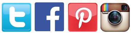 Social Media Facebook Twitter Instagram Pinterest Icon