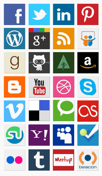 Social Media Icons Vector