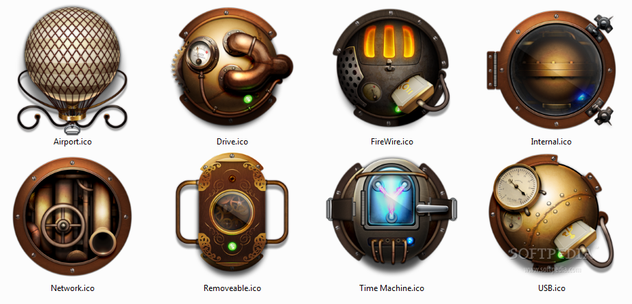 Steampunk Desktop Icons