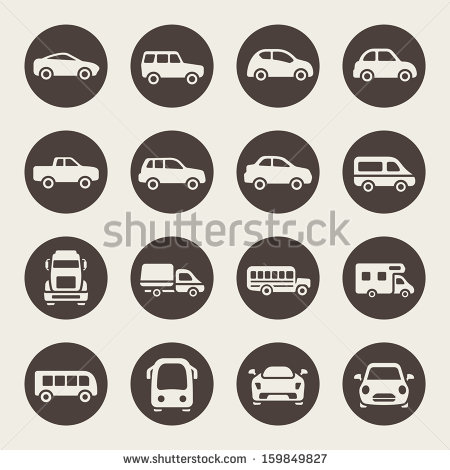 Stock Car Vector Icon