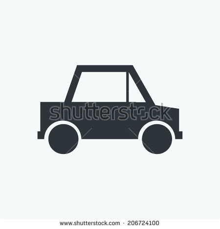 Stock Car Vector Icon