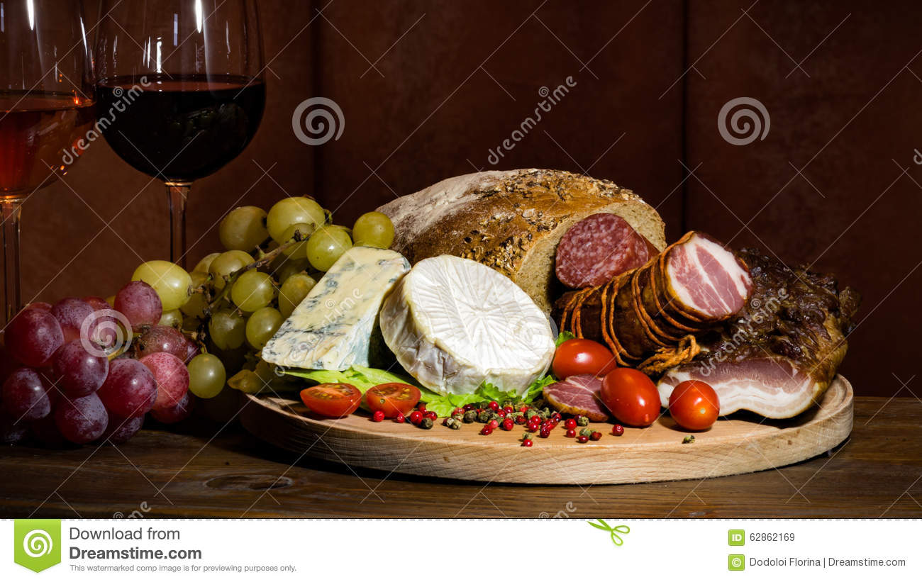 Stock Picture Wine Food