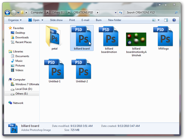 Thumbnail File View Windows 10