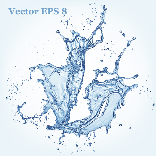 Transparent Water Splash Vector Free