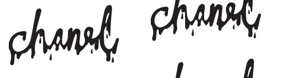 Tumblr Transparent Chanel Logo Dripping