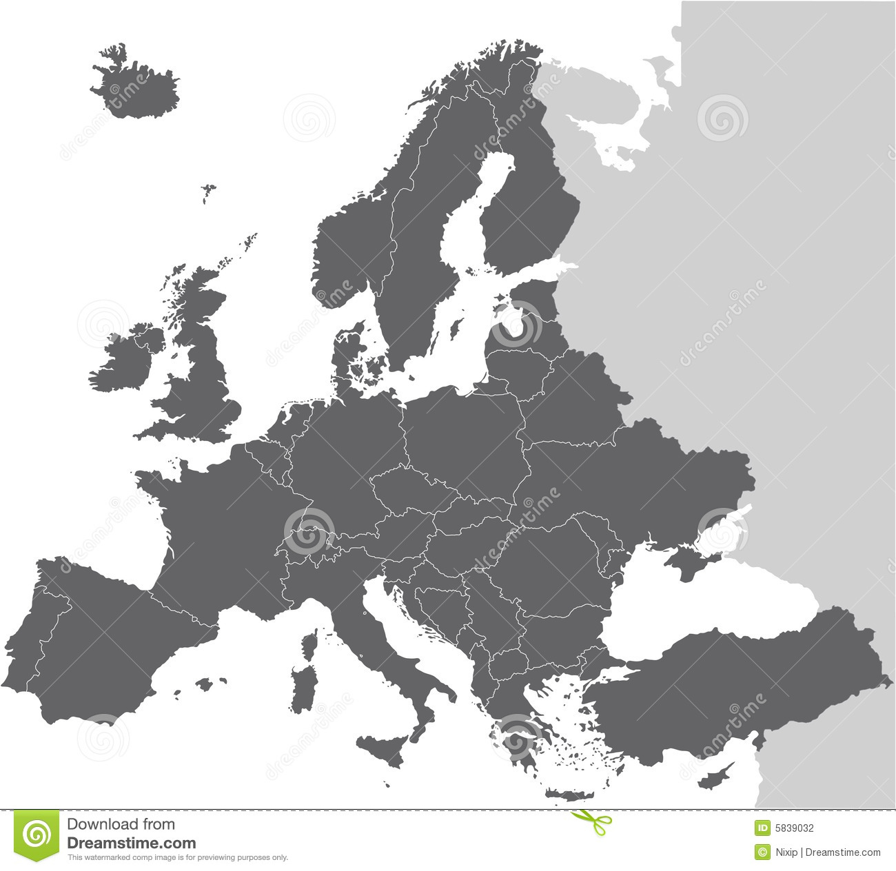 11 Europe Map Vector Images