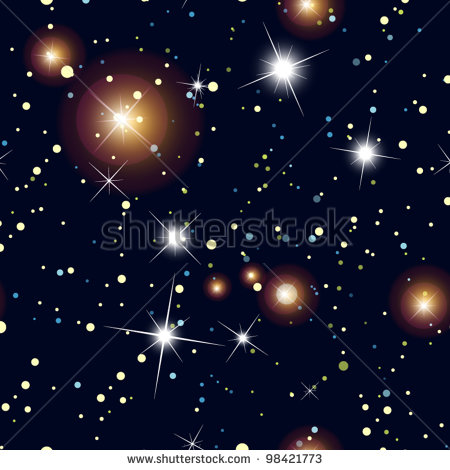 Vector Night Sky with Stars