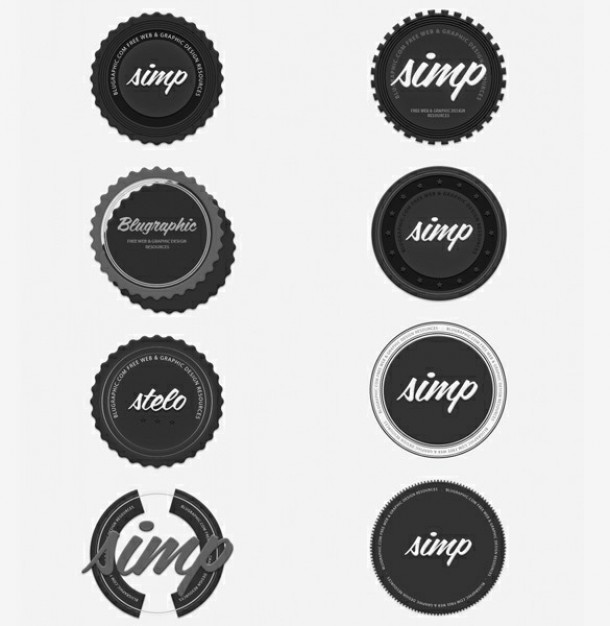 Vintage Badge Vector Circle