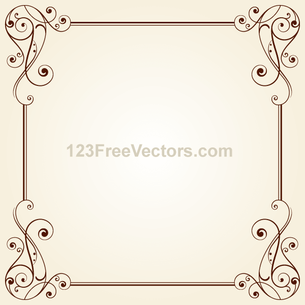 17 Silver Vintage Frames And Borders Vectors Images