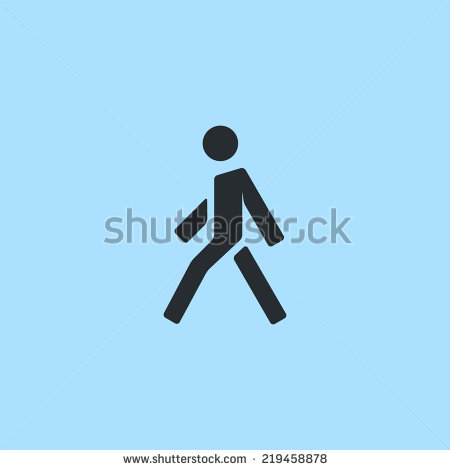 Walking Man Icon Vector