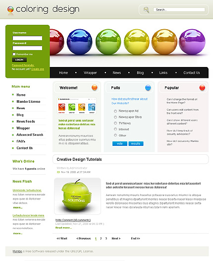 Website Design Template