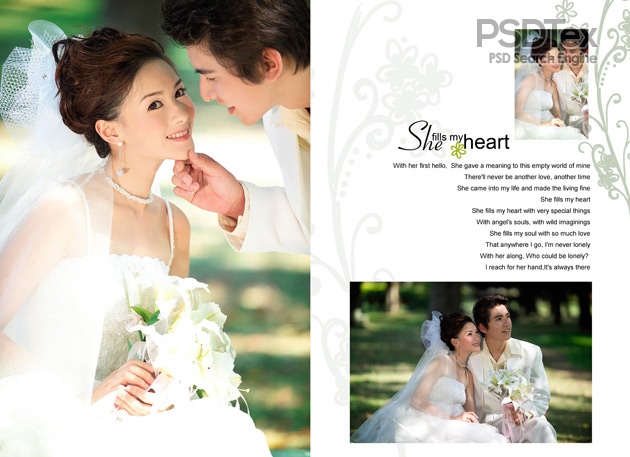 Wedding Album PSD Template