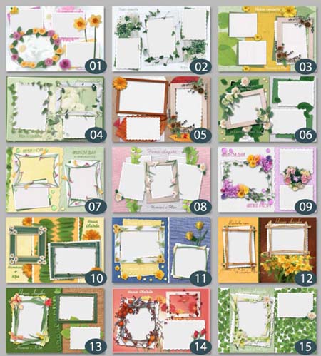 Wedding Frame Photoshop PSD Templates Wedding Frame Photoshop PSD Templates