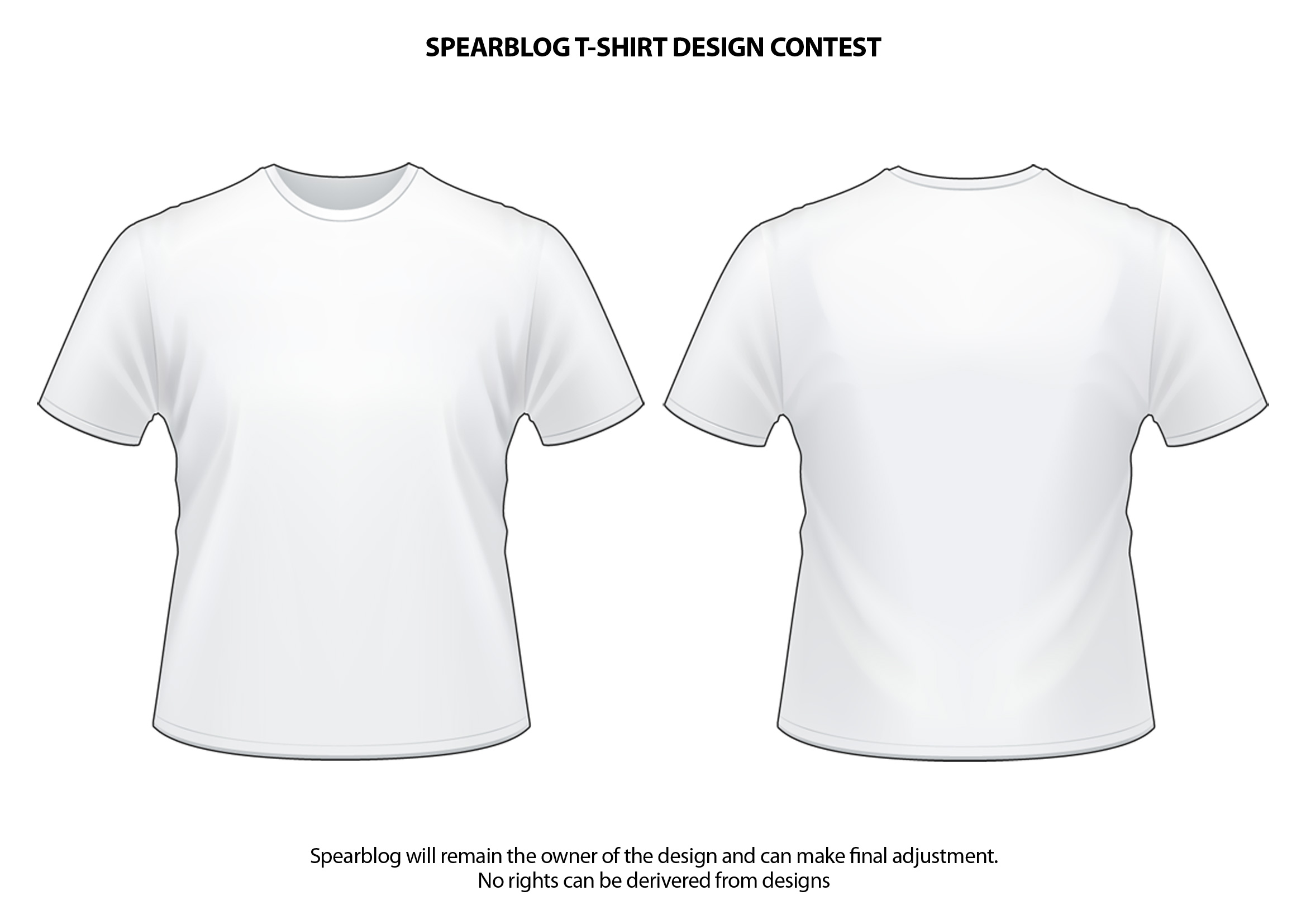 White T-Shirt Template White T-Shirt Template