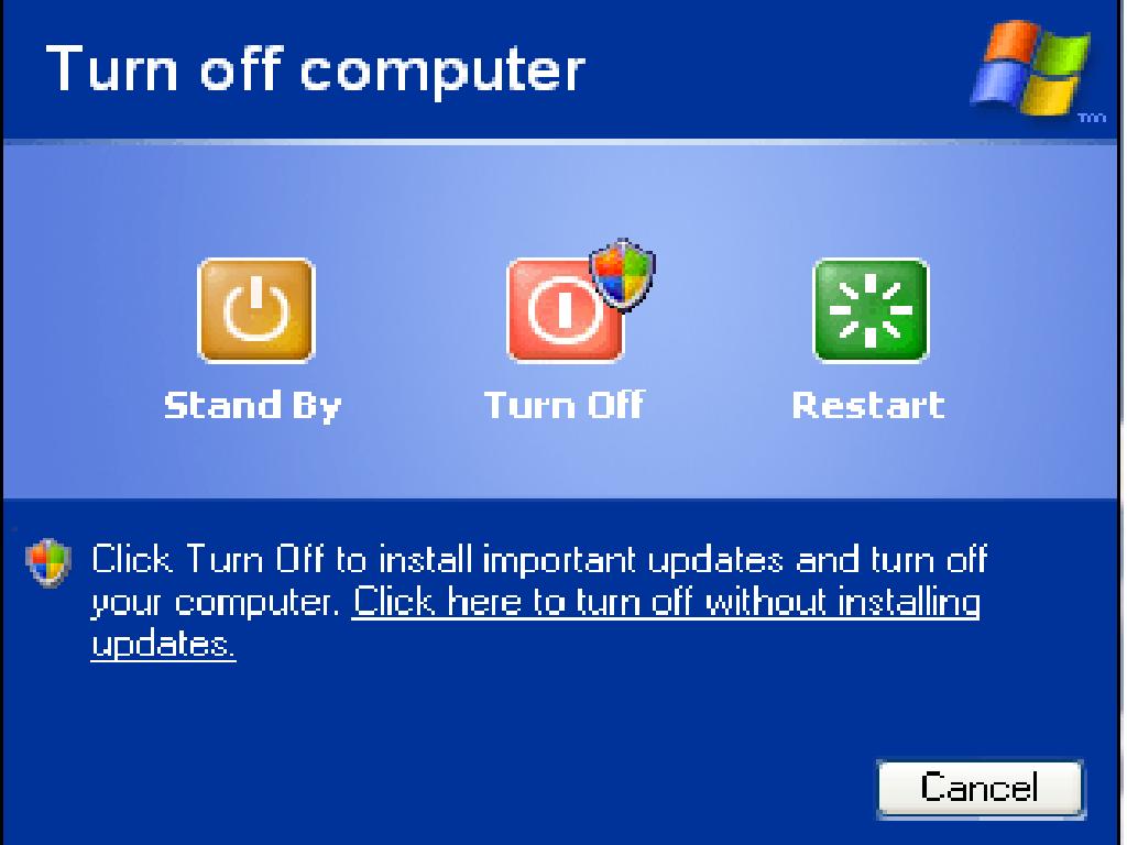 Windows XP Restart Icon
