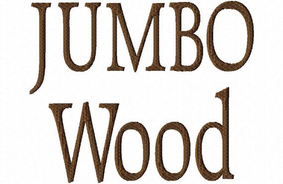 Wood Embroidery Machine Font