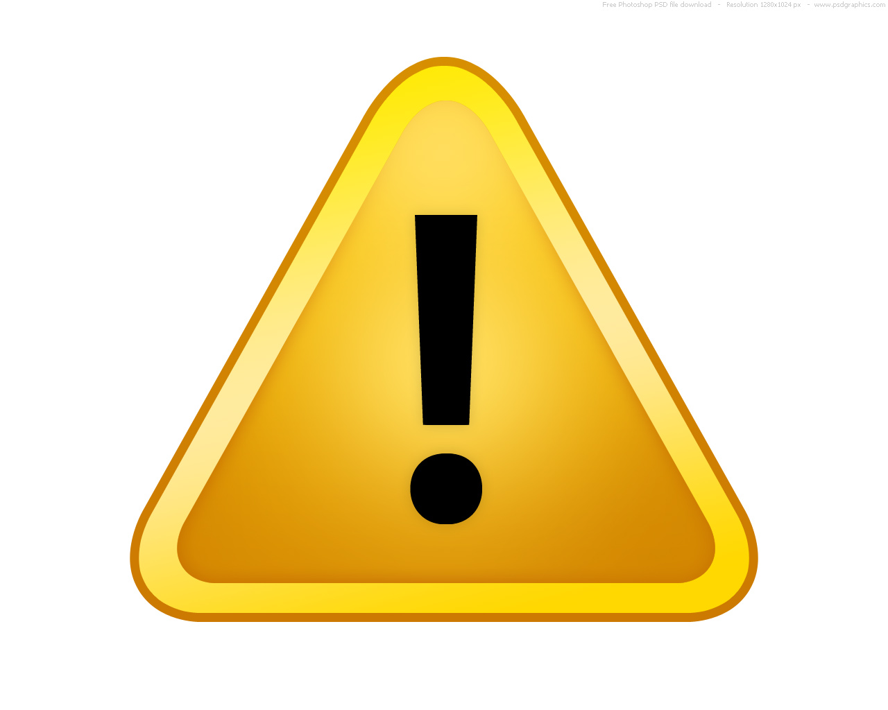 Yellow Warning Sign Yellow Warning Sign