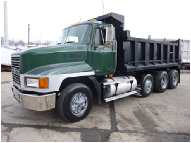 9 Tri-Axle Dump Truck Vector Images