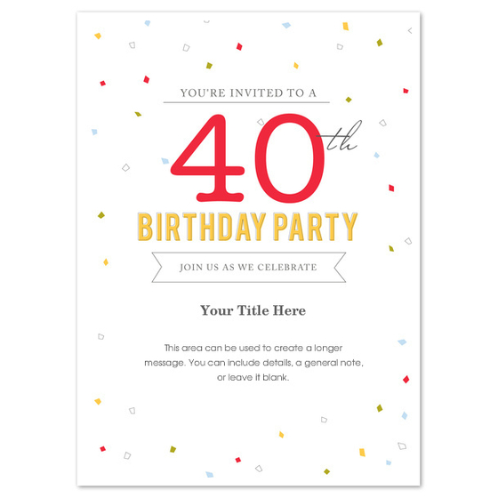 30th Birthday Invitations Templates Free