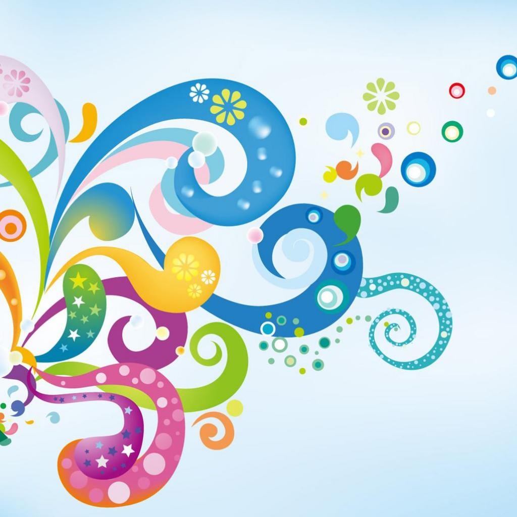 Abstract Vector Art Swirls